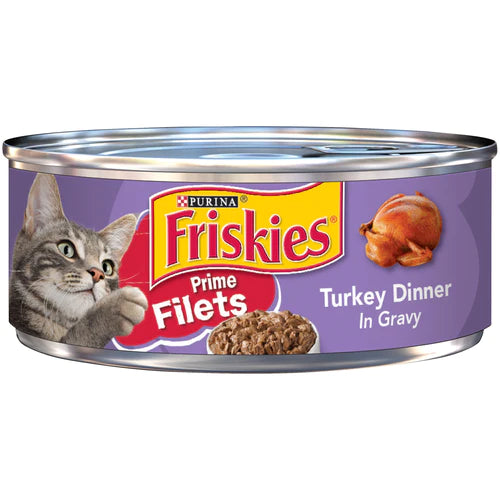 PURINA Friskies Prime Filets Turkey in Gravy Wet Cat Food 156g - Mickey's Pets Store