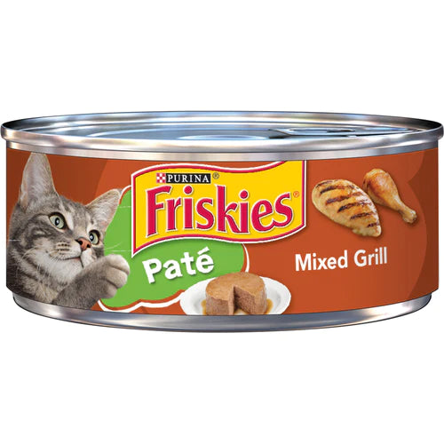 PURINA Friskies Pate Mixed Grill Wet Cat Food 156g - Mickey's Pets Store