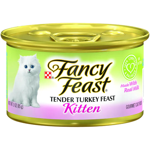 PURINA FANCY FEAST Kitten Turkey Wet Cat Food 85g - Mickey's Pets Store