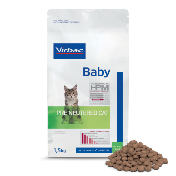 Virbac Cat Baby Pre Neutered Cat 1.5kg - Mickey's Pets Store