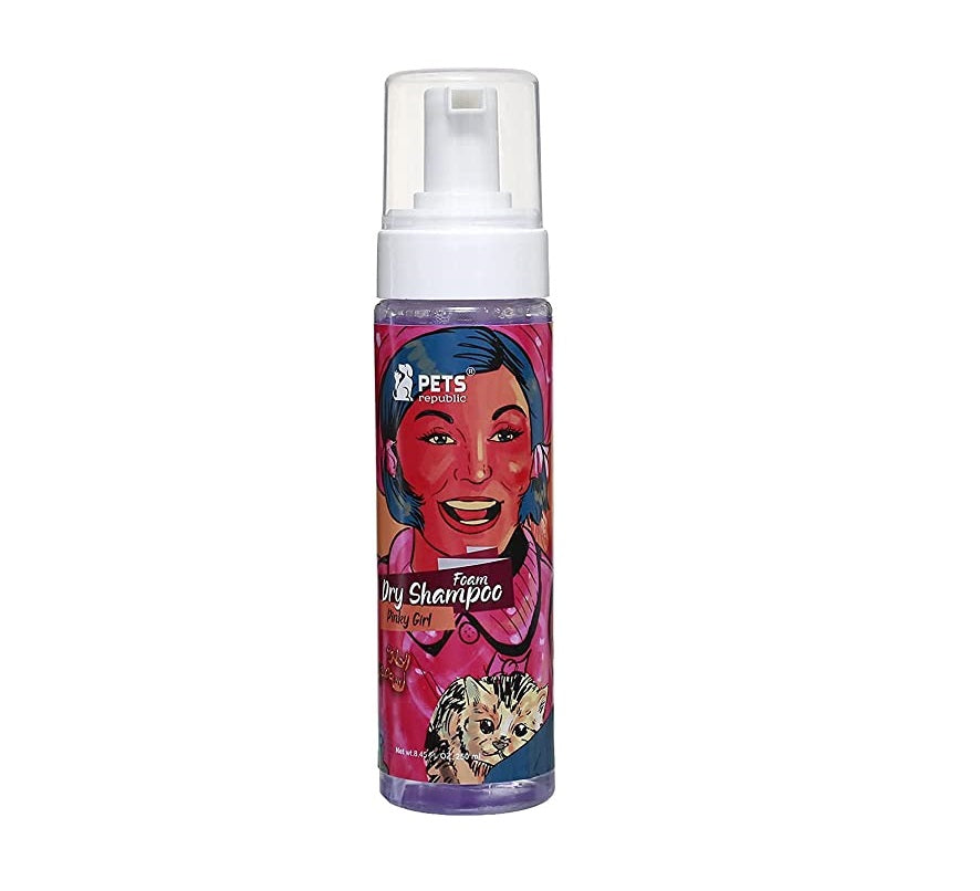 Pets Republic Cats and Dogs Foam Dry Shampoo Pinky Girl - Mickey's Pets Store
