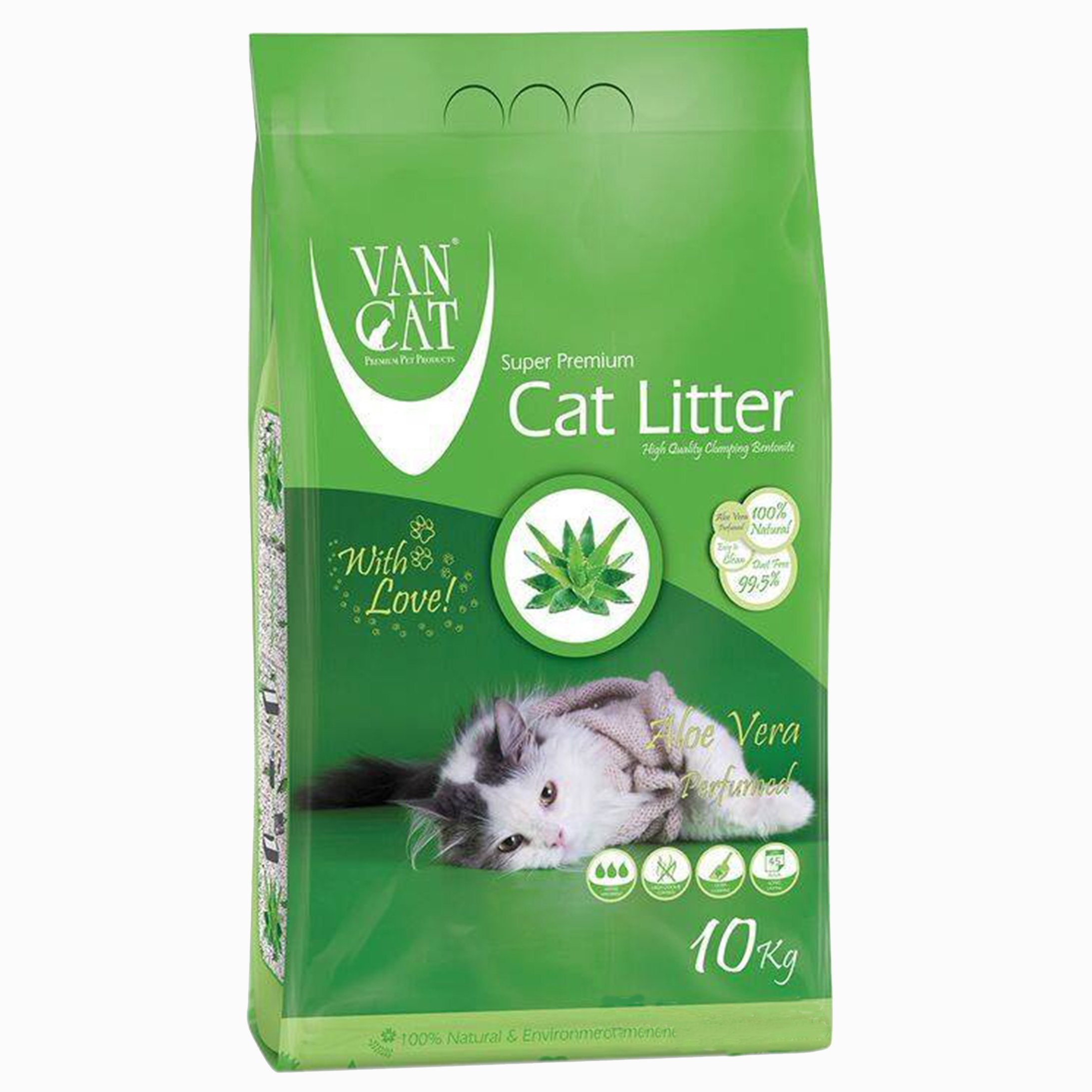 VanCat Cat Litter - Aloe Vera Scented 10kg - Mickey's Pets Store