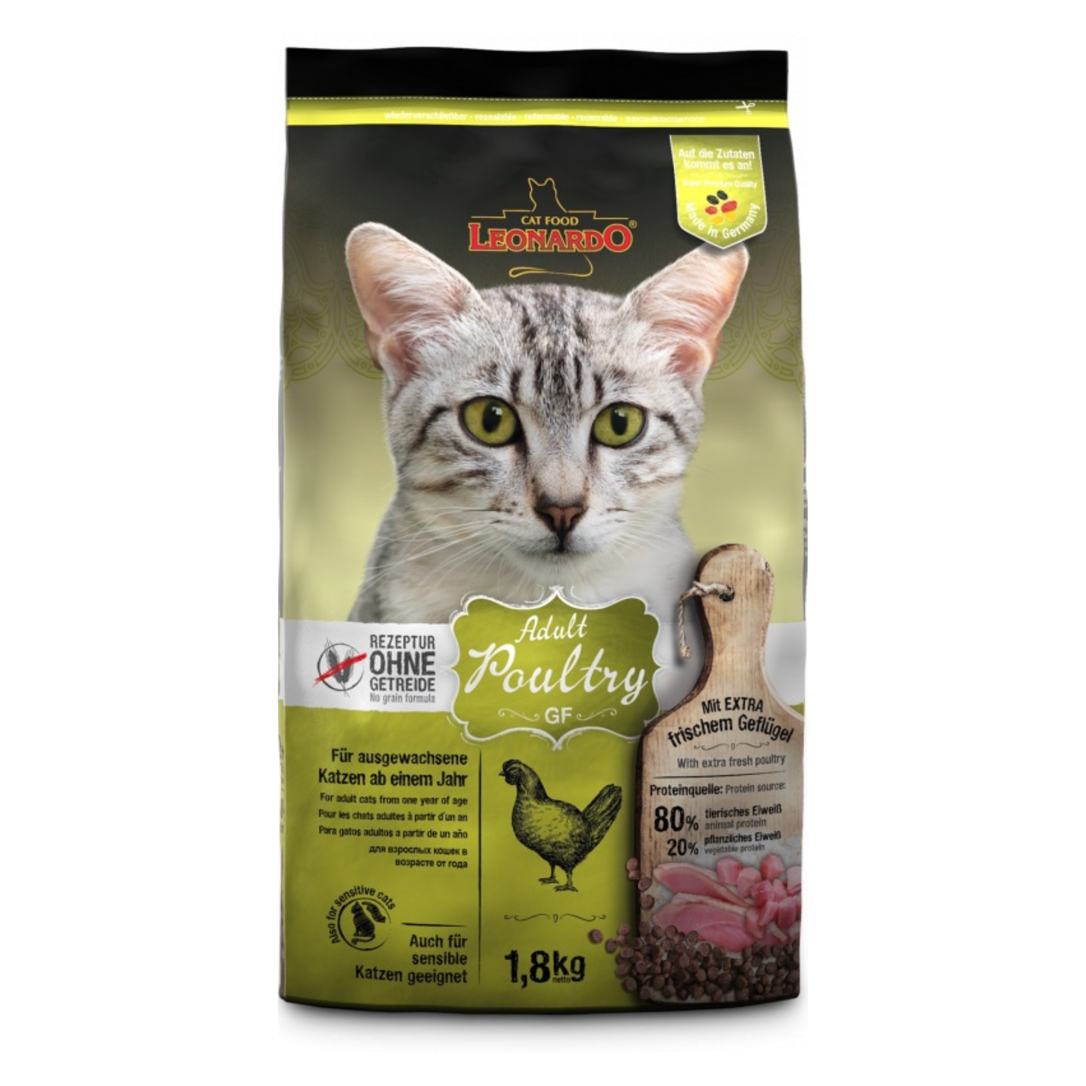 LEONARDO Adult Poultry GF 1.8 Kg - Mickey's Pets Store