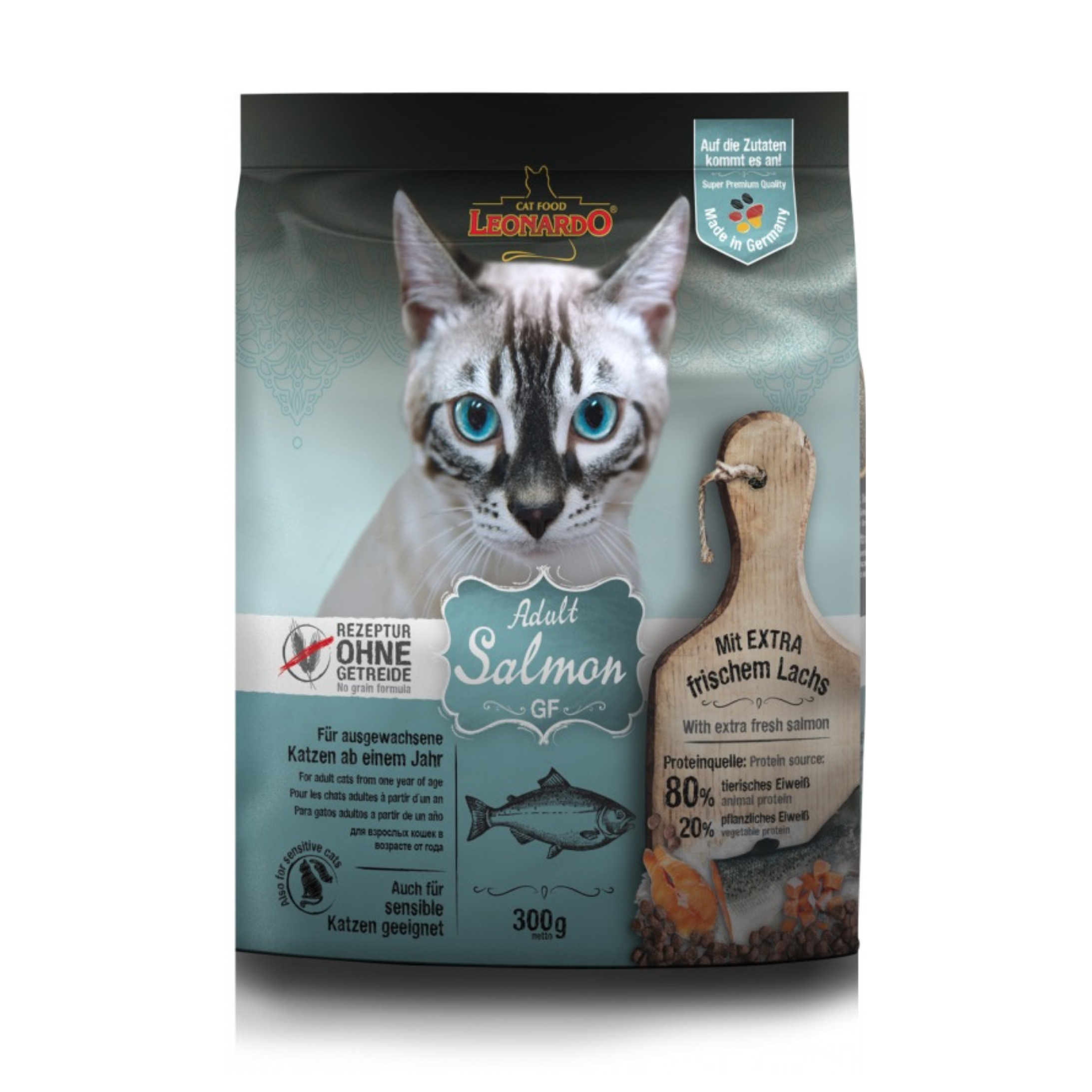 LEONARDO Adult Salmon GF 300g - Mickey's Pets Store