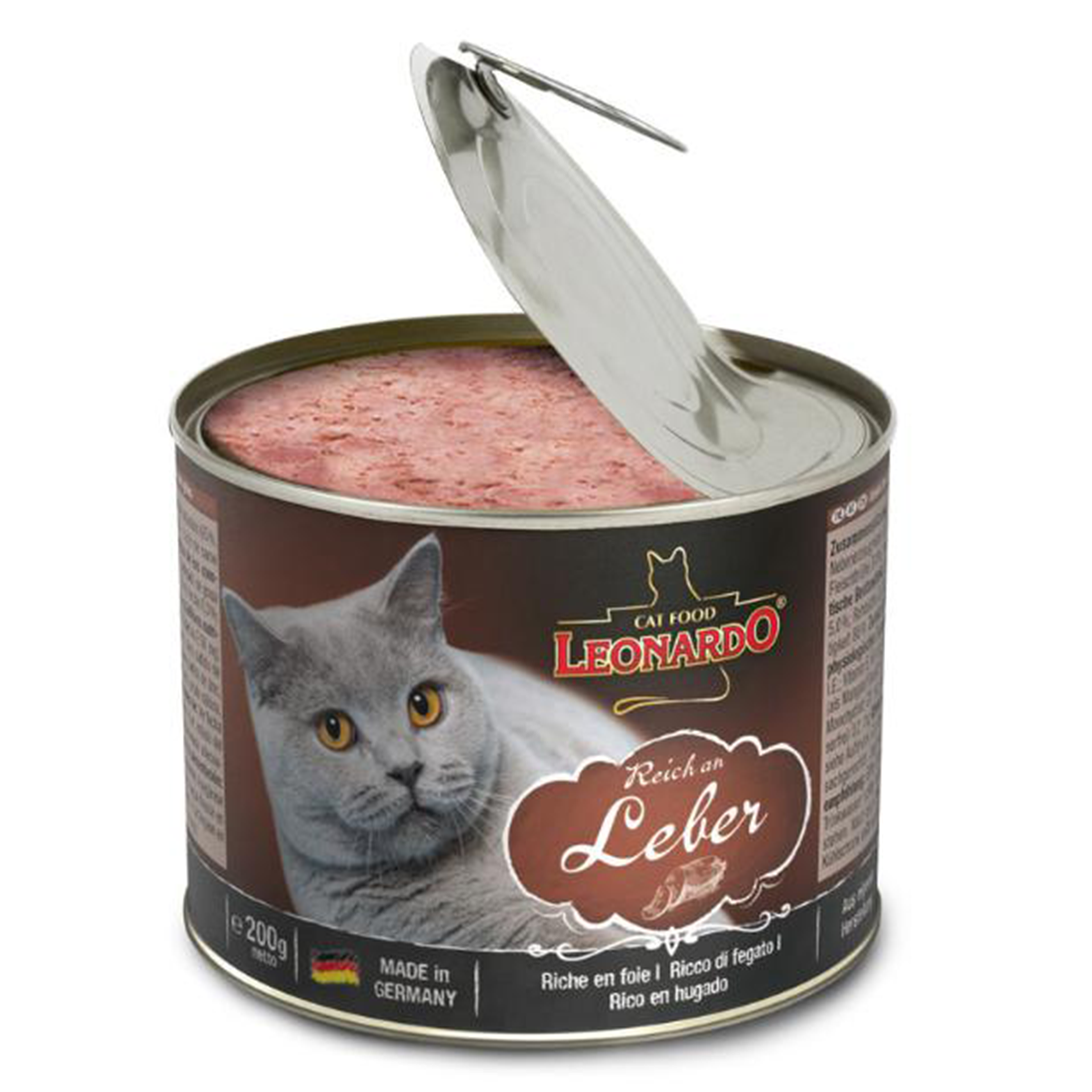 LEONARDO CAT WET FOOD for Adult Cats 200g(rich in liver) - Mickey's Pets Store