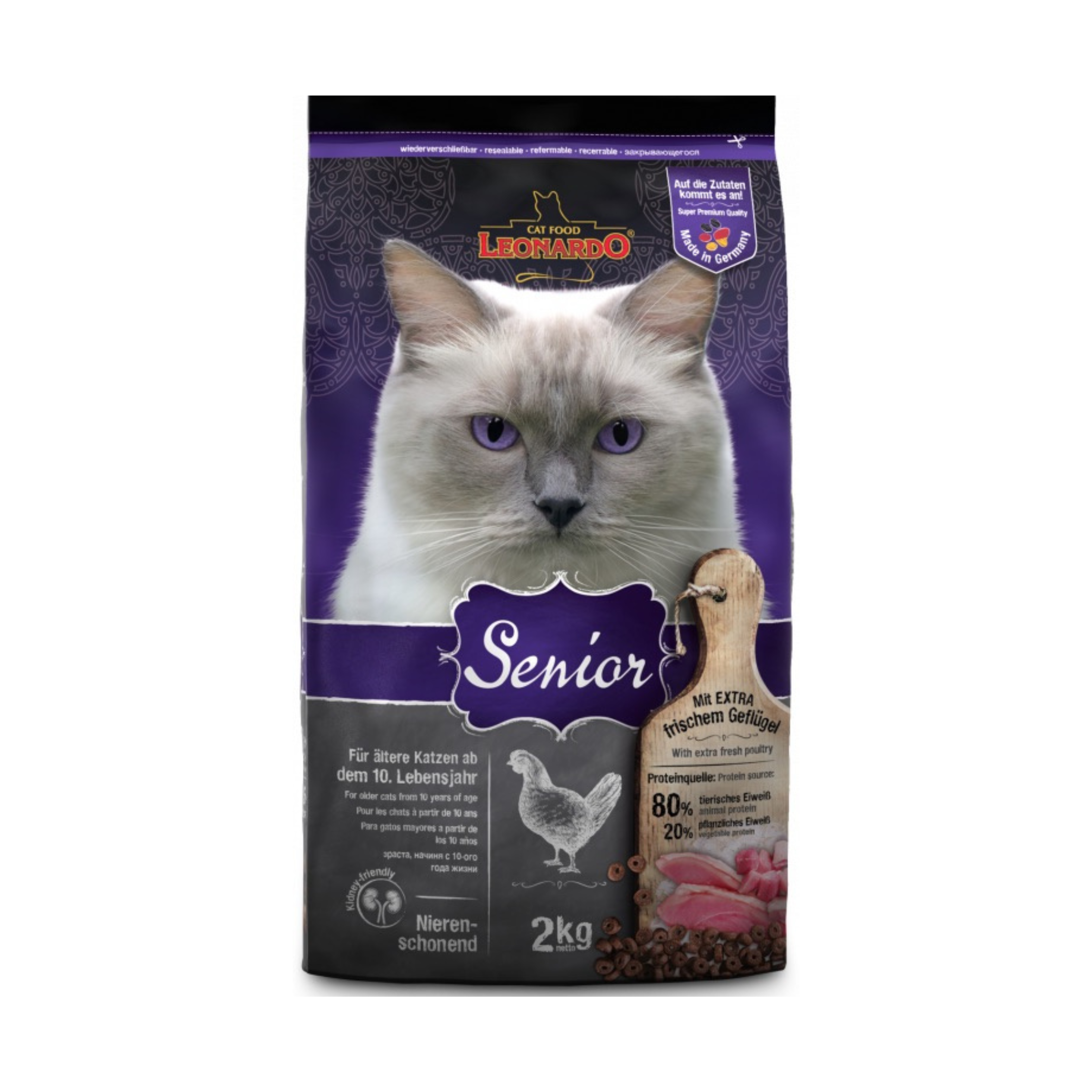 LEONARDO Senior 2 Kg - Mickey's Pets Store
