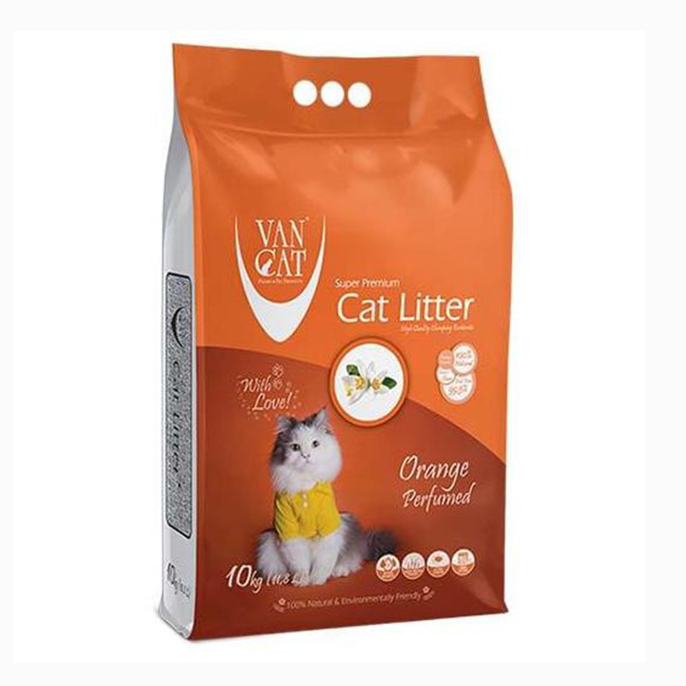 VanCat Cat Litter - Orange Scented 10kg - Mickey's Pets Store