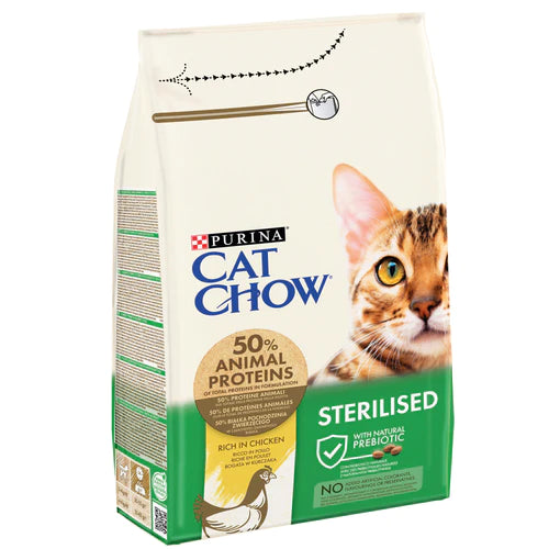 PURINA CAT CHOW Sterilised wih Chicken Cat Dry Food 1.5Kg - Mickey's Pets Store