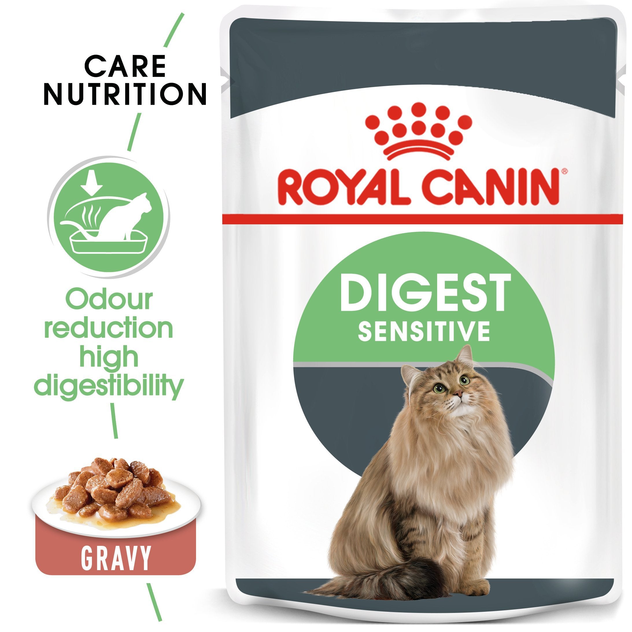 Royal Canin Digest Sensitive in Gravy (85 gm\pouch) - Wet food for Adult cats - helps support healthy digestion - Mickey's Pets Store