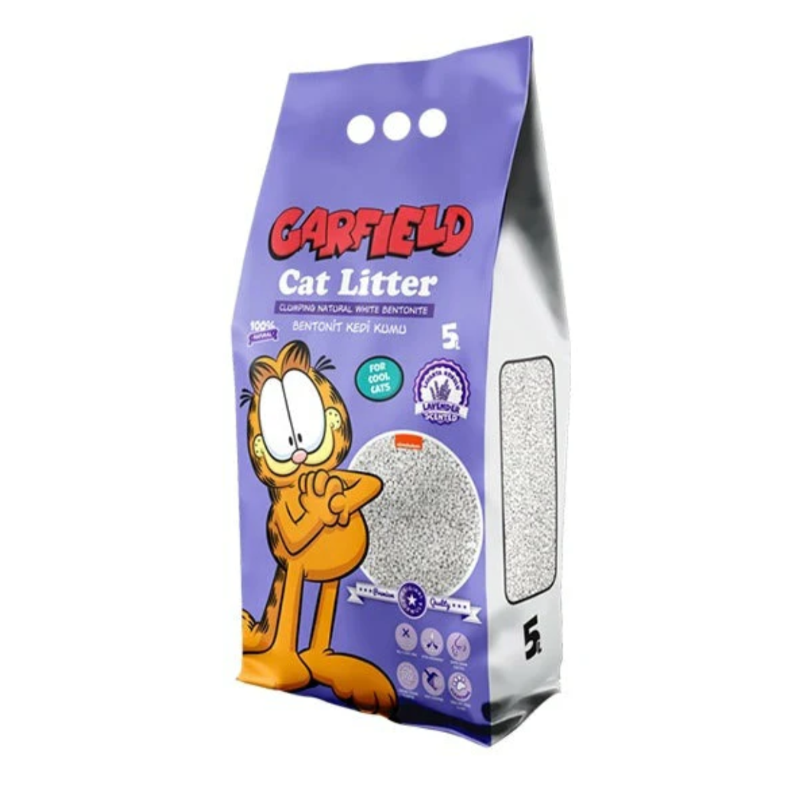 Garfield Litter Clumping With Lavender 10L - Mickey's Pets Store