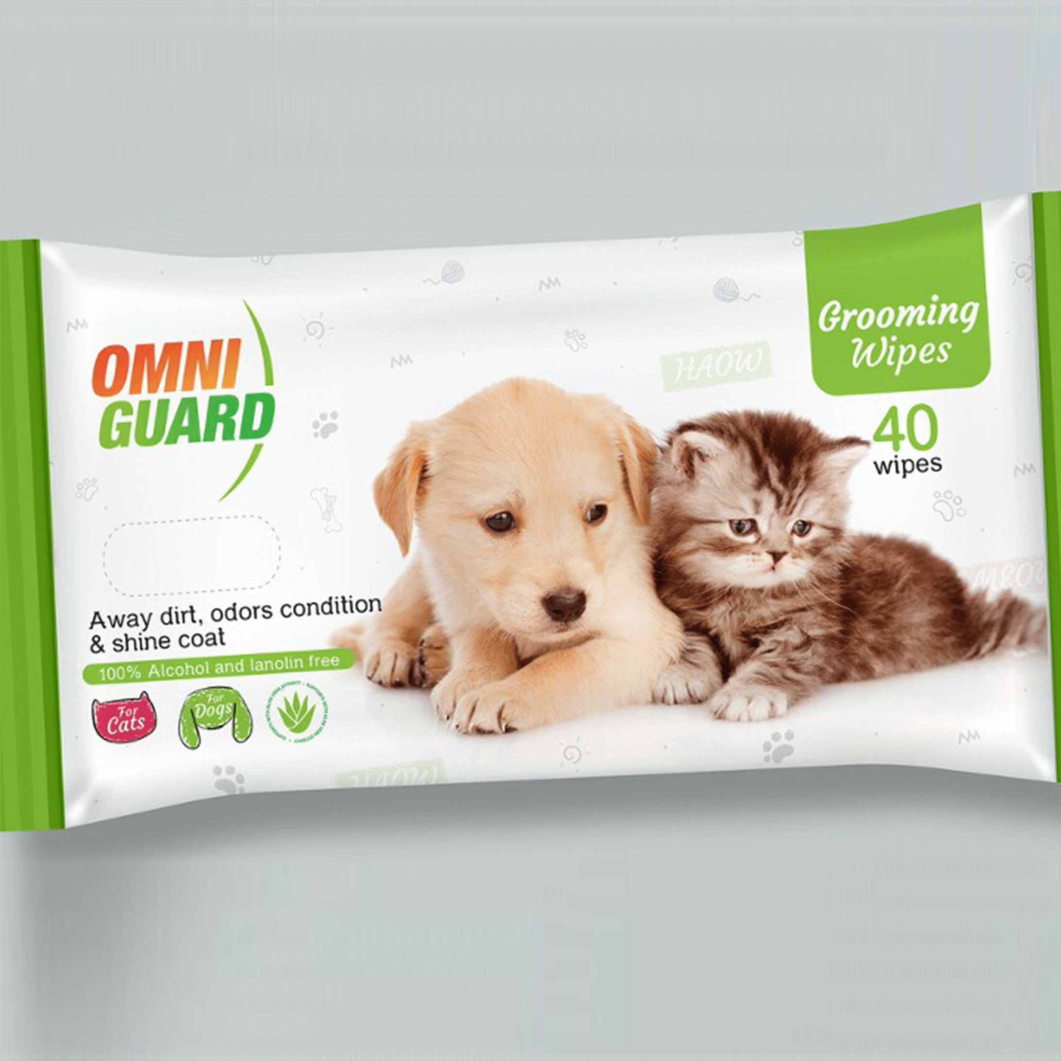 Omni Guard Grooming Wipes - Mickey's Pets Store