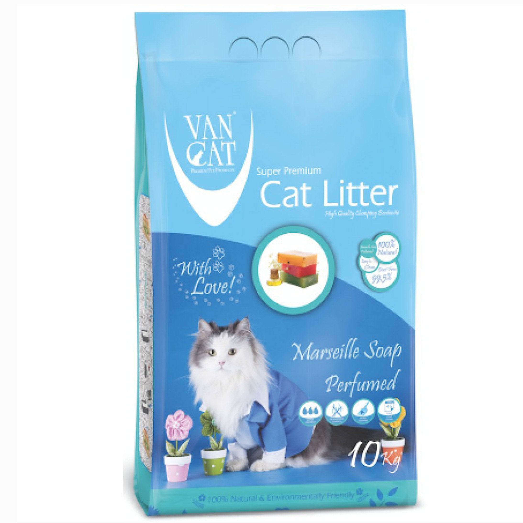 VanCat Cat Litter - Marseille Soap Scented 10kg - Mickey's Pets Store