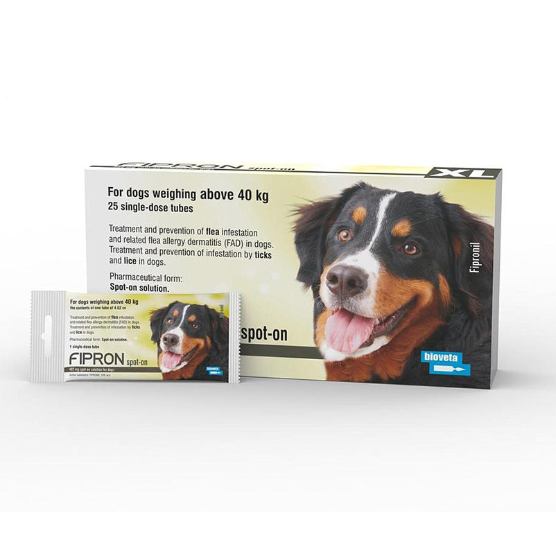 Fipron Spot-On Dog XL above 40kg x 1 Dose - Mickey's Pets Store