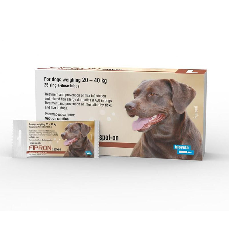 Fipron Spot-On Dog Large 20-40kg x 1 Dose - Mickey's Pets Store
