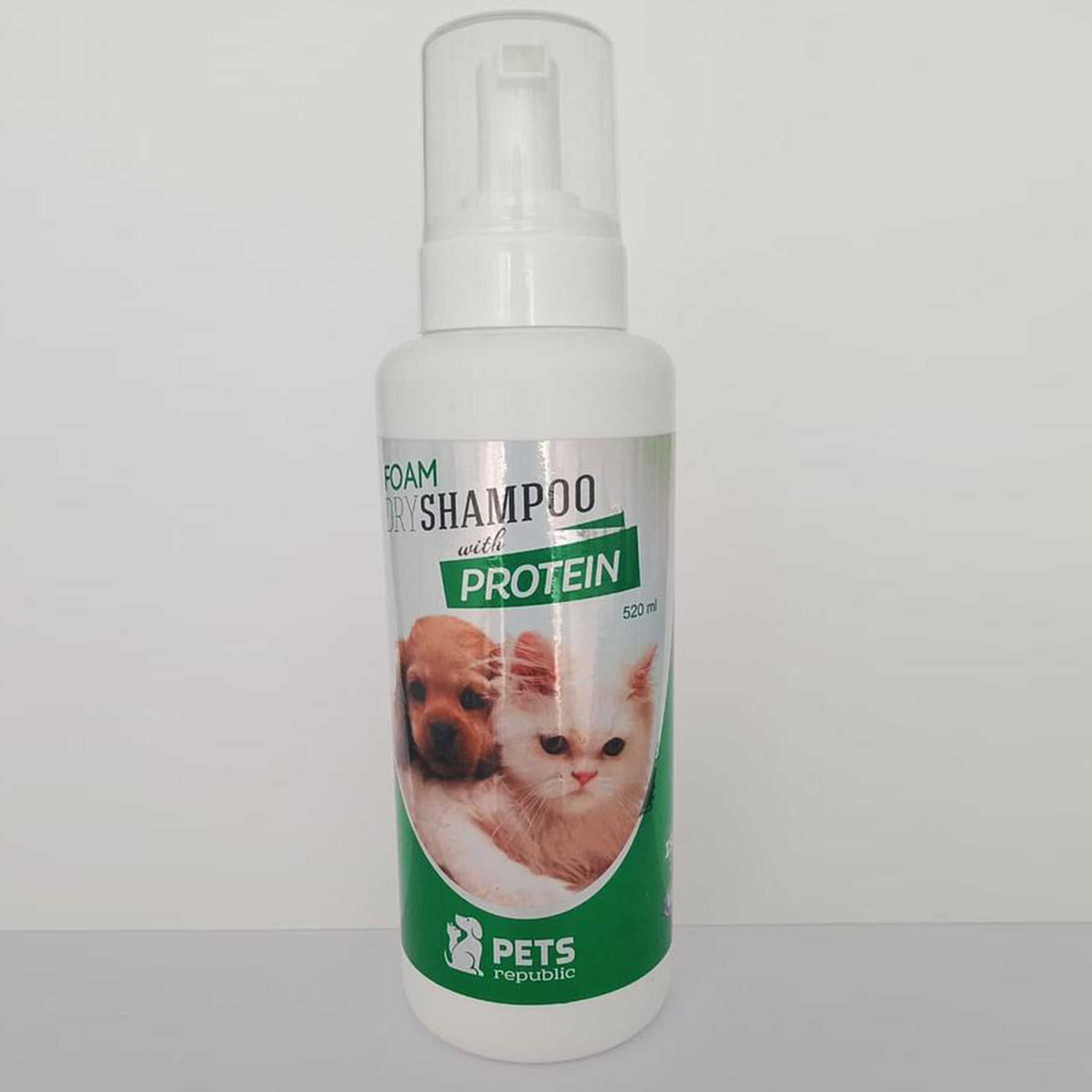 Pets Republic Foam Dry Shampoo with Protein 520 ml - Mickey's Pets Store