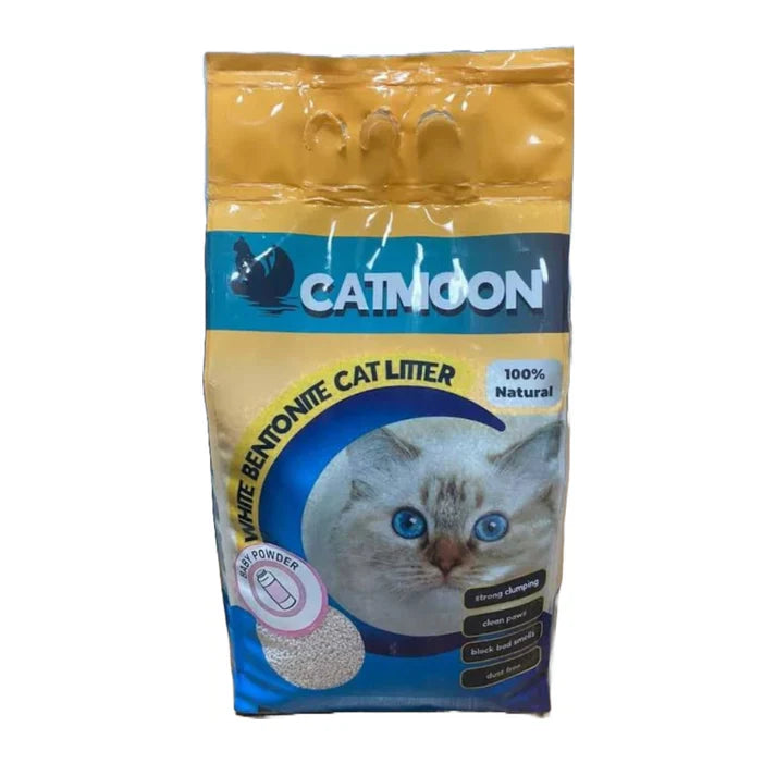 Catmoon White Bentonite Clumping Cat Litter (5l) - Mickey's Pets Store