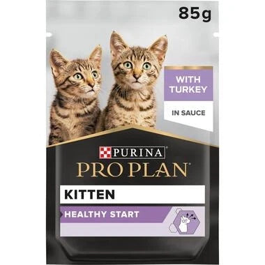 Purina Pro Plan Kitten, Wet Cat Food, Turkey in Gravy 85g - Mickey's Pets Store