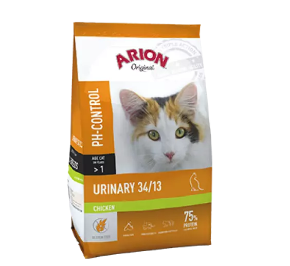 ARION Original Urinary 34/13 Cat Food with Chicken 2Kg - Mickey's Pets Store