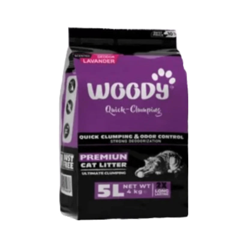WOODY Bentonite Clumping Cat Litter 5L - Mickey's Pets Store
