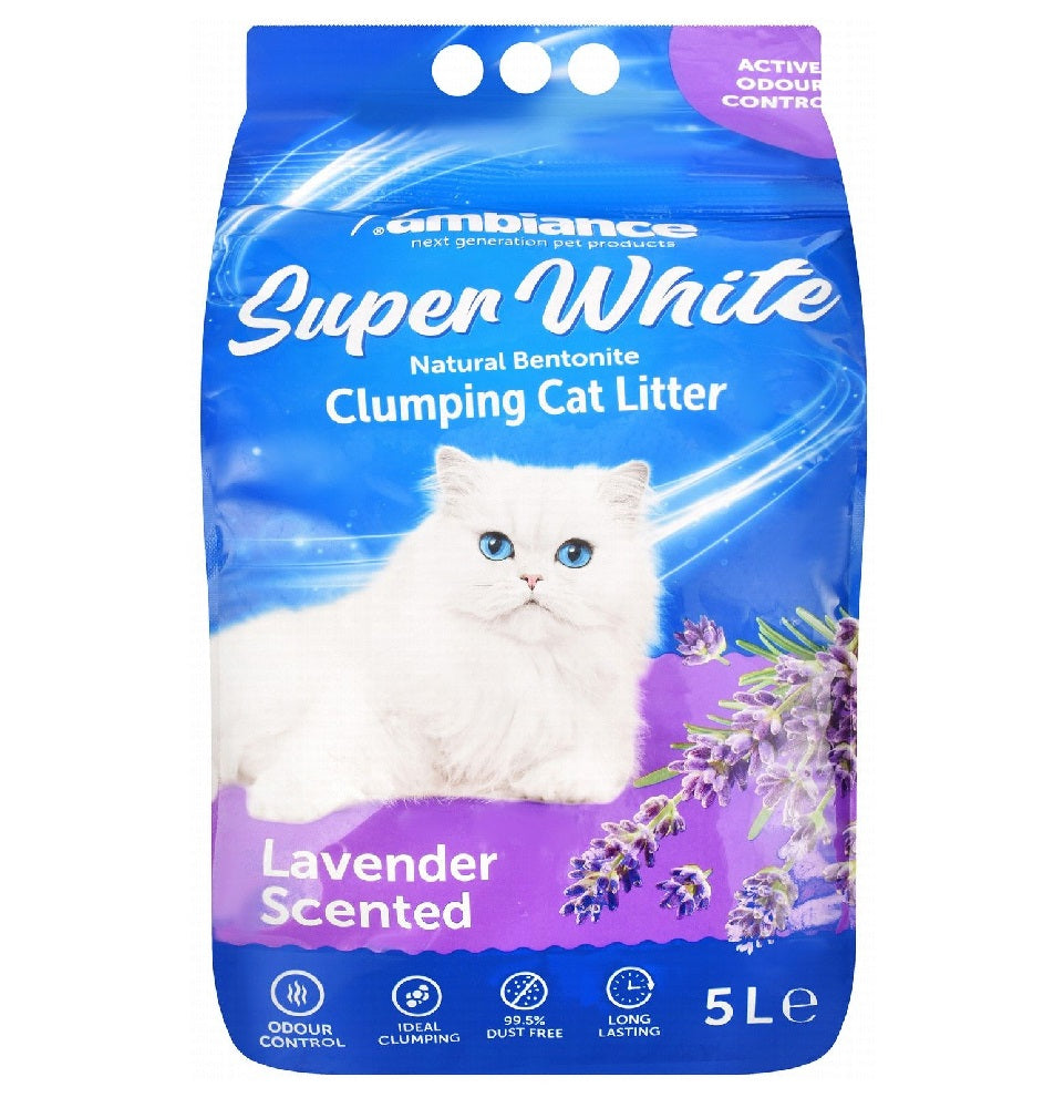 Ambiance Super White  Clumping Litter Scent (5L) - Mickey's Pets Store