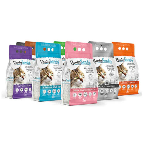 Benty Sandy Premium Bentonite Clumping Cat Litter 10L - Mickey's Pets Store