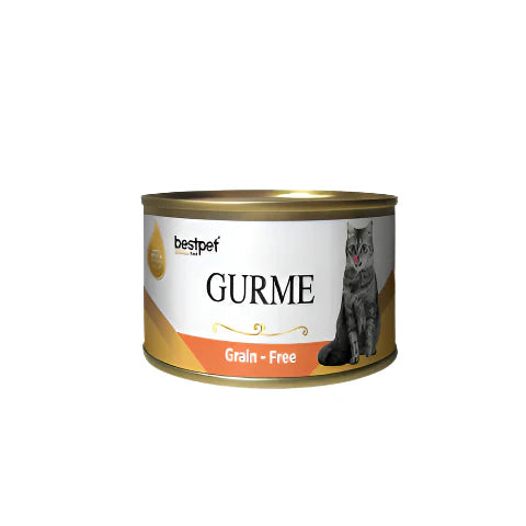 Bestpet Gurme Grain - Free With Salmon Sterilized Adult Cat Wet Food Cans 100 g - Mickey's Pets Store