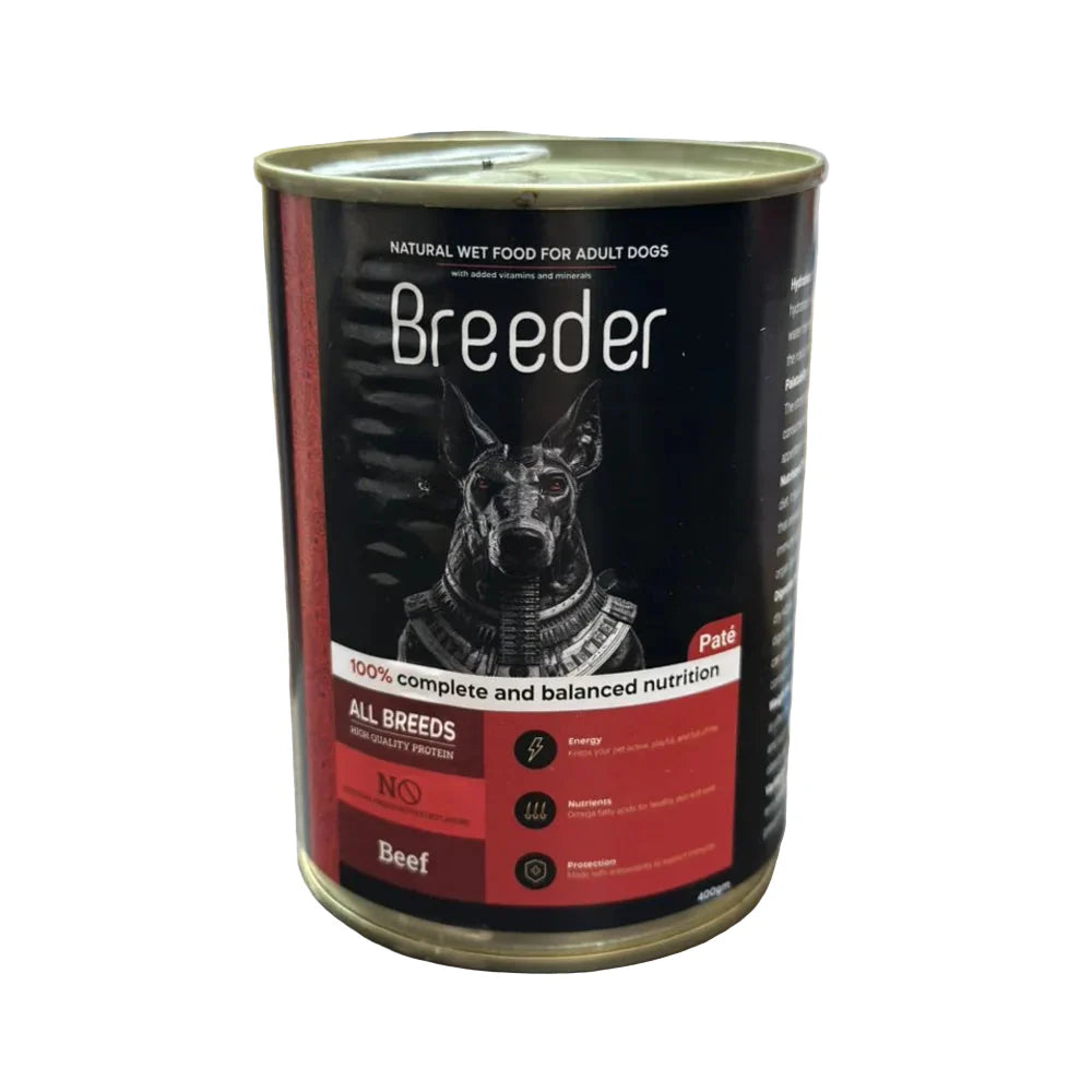 Breeder Wet Food  for Dogs Beef 400g - Mickey's Pets Store
