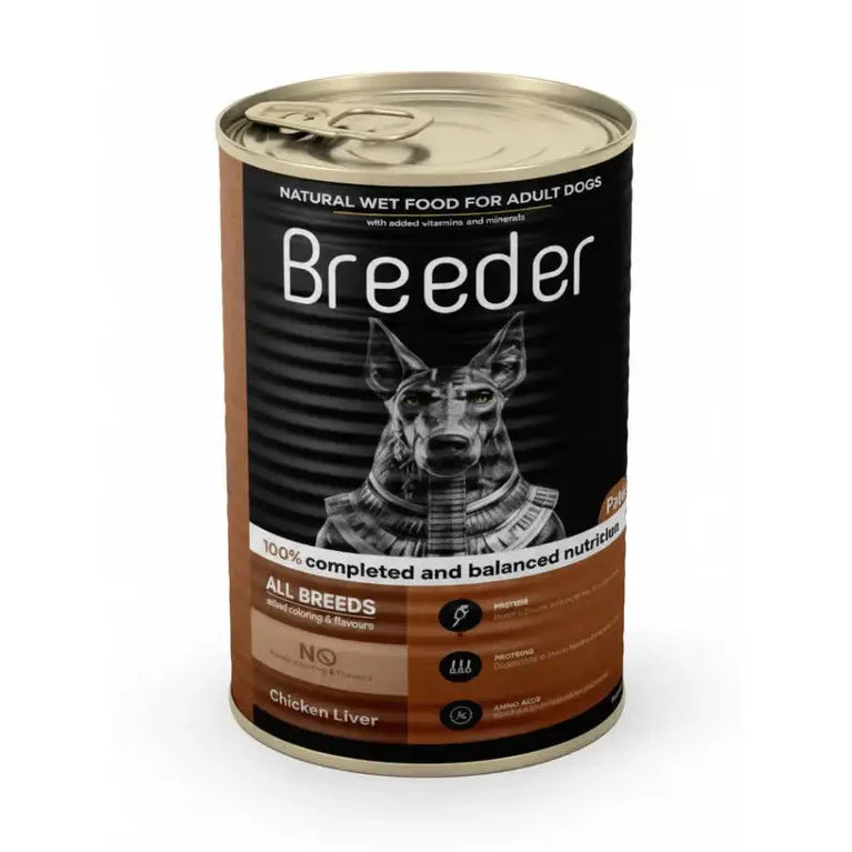 Breeder Wet Food for Dogs Chicken Liver 400g - Mickey's Pets Store