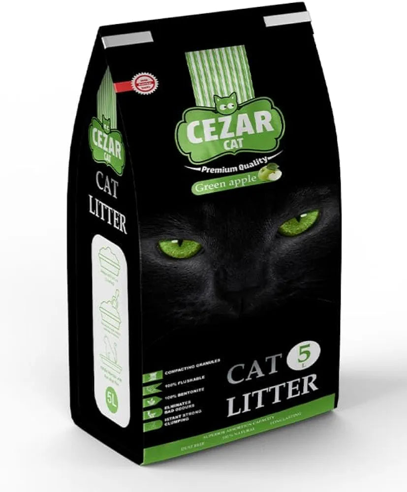 CAESAR Cat Litter Fast Clumping Natural Bentonite 5L scent - Mickey's Pets Store