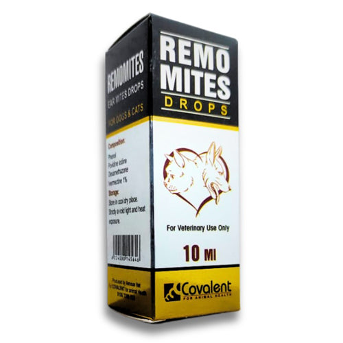 COVA RemoMites for Cats and Dogs Ear Drops 10ml - Mickey's Pets Store