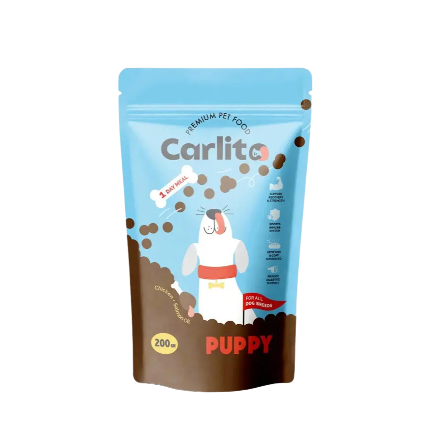 Carlito Puppy Dry Food - Essential Nutrition for Growing Puppies (200g/1.5kg/5kg) - Mickey's Pets Store