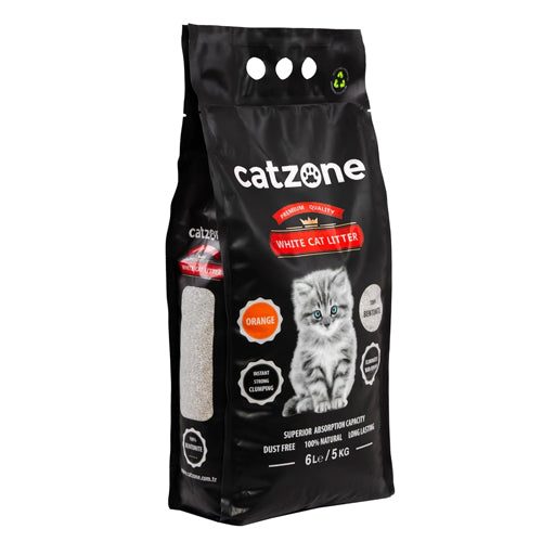 Catzone Premium Quality White Bentonite Clumping Cat Litter 5Kg - Mickey's Pets Store