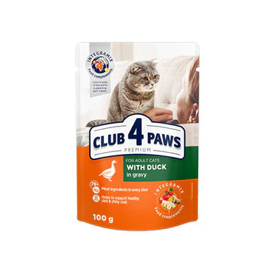 Club 4 Paws For Adults with Duck in Gravy - 100G - Mickey's Pets Store