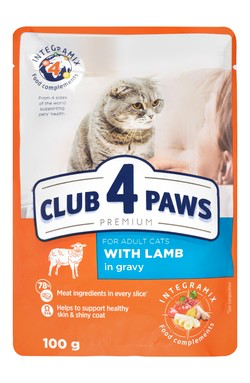 Club 4 Paws For Adults with Lamb in Gravy - 100G - Mickey's Pets Store
