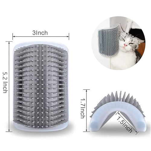 Corner Pet Rubbing Self Groomer Brush with Catnip - Mickey's Pets Store