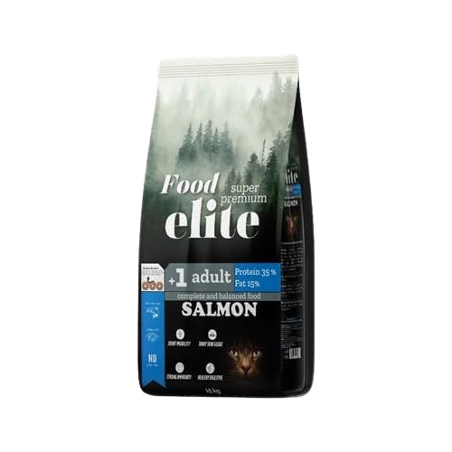 Elite Dry Food for Adult Cats with Salmon 15Kg - Mickey's Pets Store