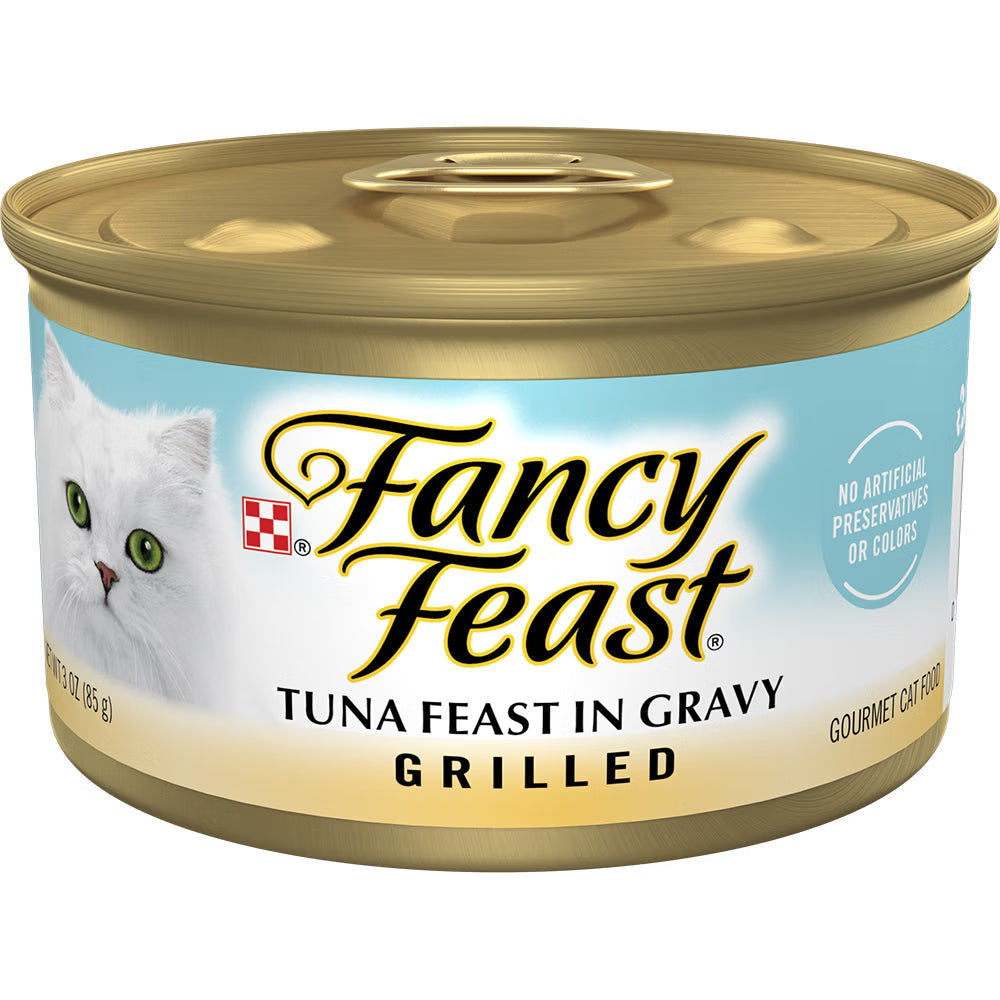 Fancy Feast Grilled Tuna Feast In Gravy Gourmet Cat Food 85g - Mickey's Pets Store