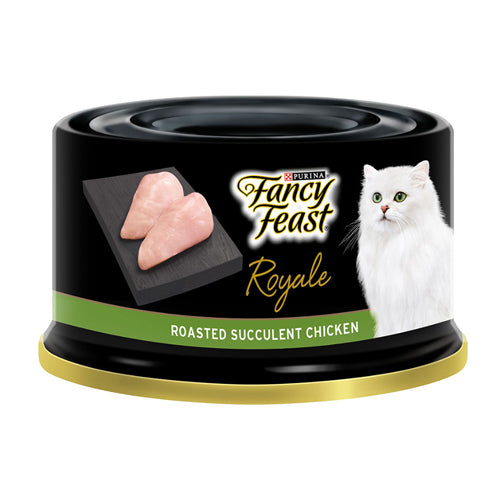 Fancy Feast Royale Roasted Succulent Chicken Wet Cat Food Can 85g - Mickey's Pets Store
