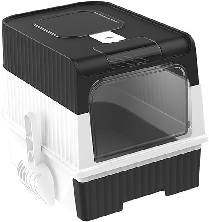 Foldable Enclosed Extra Large Cat Litter Box With Scoop - Mickey's Pets Store