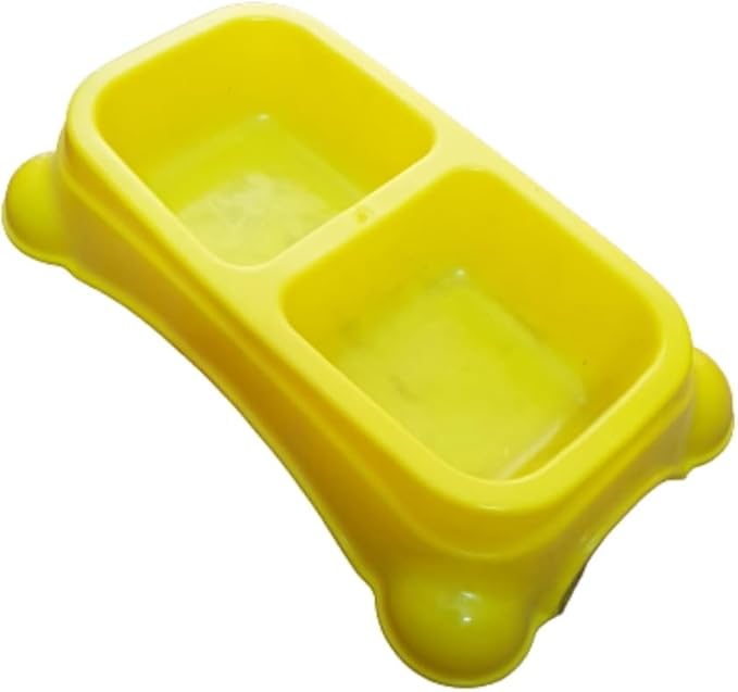 Food and water bowl for Cats and Dogs with two bases (large) - Mickey's Pets Store