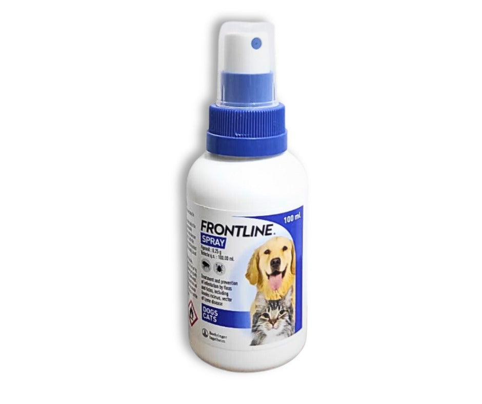 Frontline Fleas & Ticks Spray for Dogs and Cats 100ml Frontline Spray 100ml - Mickey's Pets Store