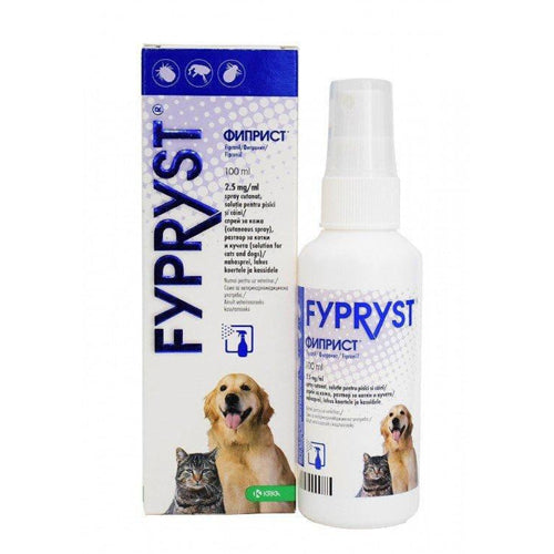 Fypryst 2.5mg Fipronil Anti Ticks and Fleas Spray 100ml - Mickey's Pets Store