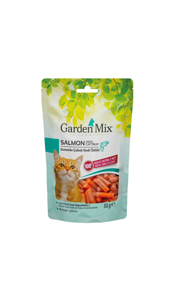 Gardenmix Salmon Stick Cat Treat 60g - Mickey's Pets Store