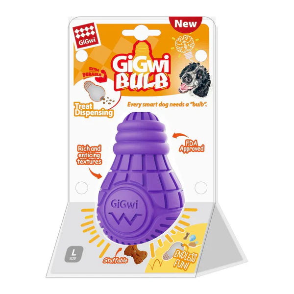 GiGwi Treat Dispensing Bulb Dog Toy -(L) - Mickey's Pets Store
