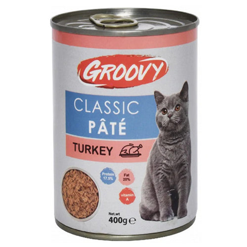 Groovy Classic Cat Pate Turkey Can 400g - Mickey's Pets Store