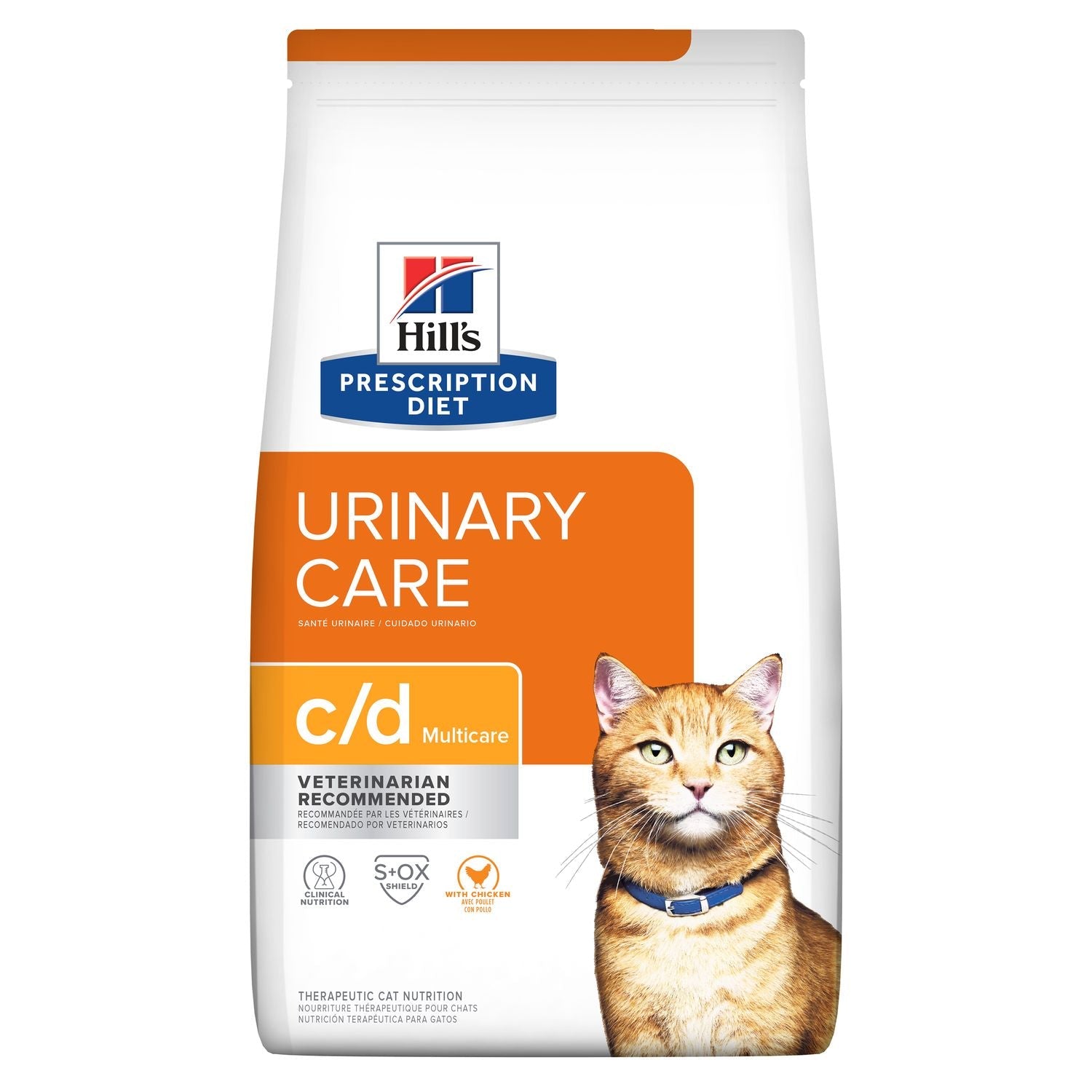 Hill's Urinary Care c/d Multicare with Chicken Dry Cat Food (1.5kg/3kg) - Mickey's Pets Store