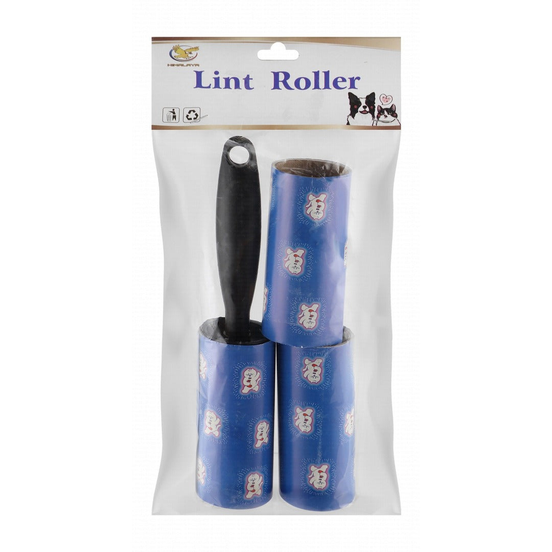 Himalaya Blue & Black Cat Print Lint Roller with Refills - Mickey's Pets Store