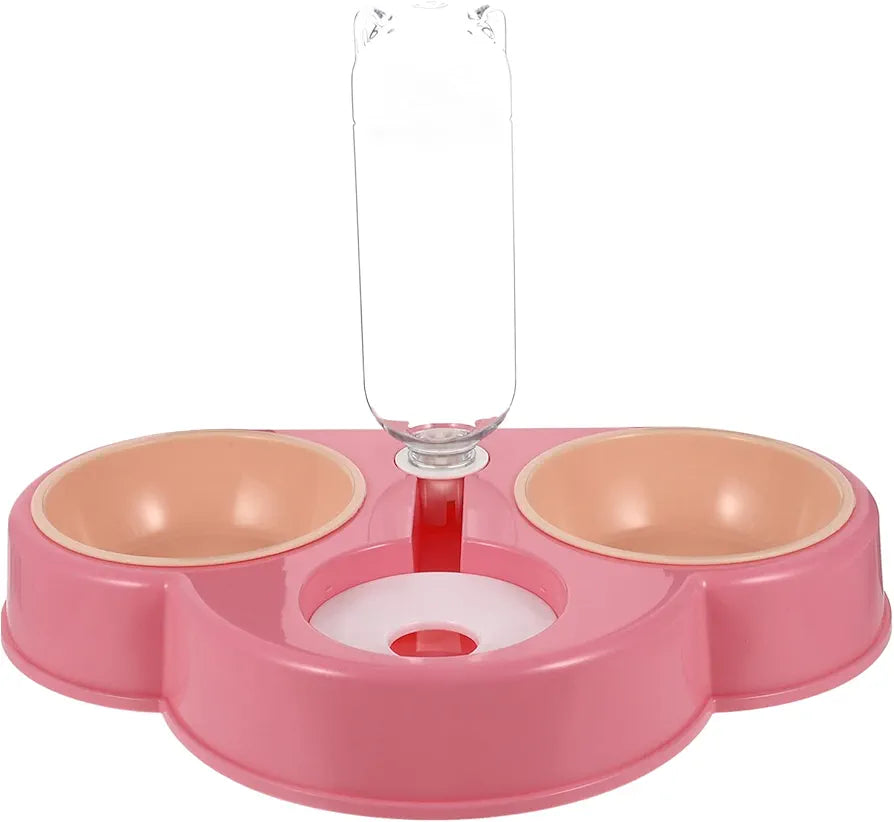 Household Pet Feeder Detachable Feeding Bowl Plastic Pet Drinking Basin - Mickey's Pets Store