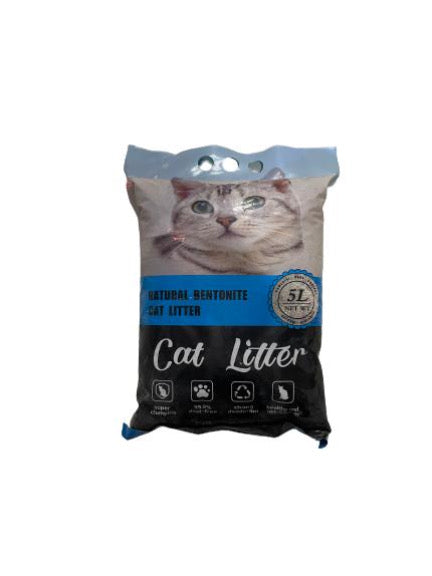 Cat Litter Natural Bentonite Clumping Cat Litter 5L - Mickey's Pets Store
