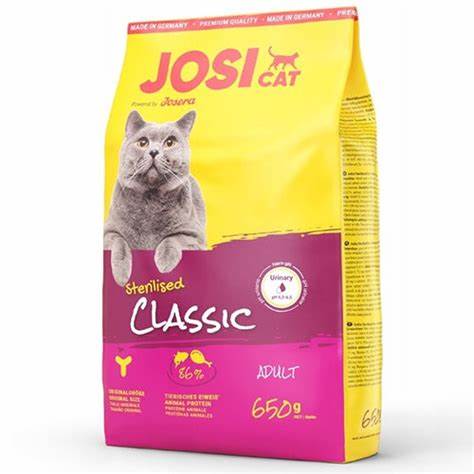 JOSERA JOSI STERILISED ADULT CAT DRY FOOD 650GM - Mickey's Pets Store